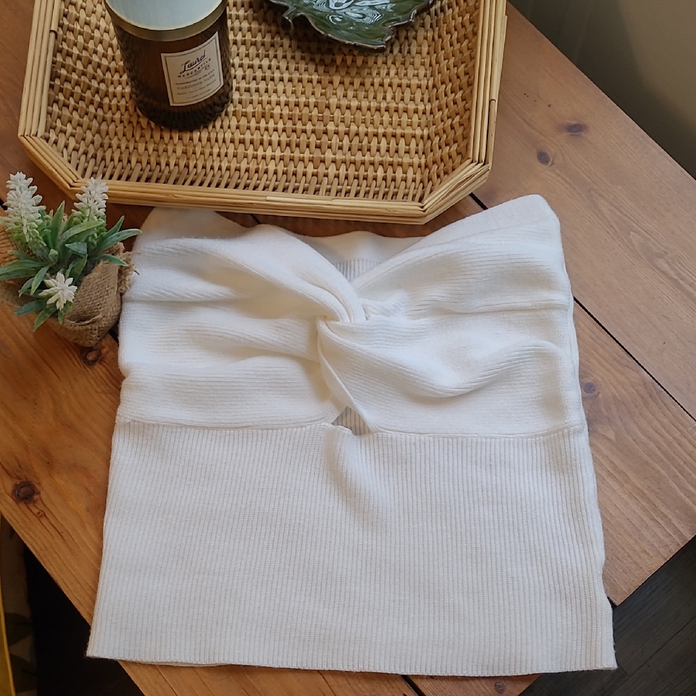 Sexy Knit Strapless Top